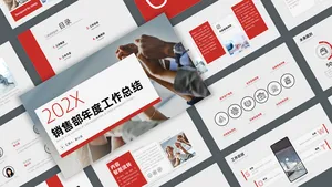 商务风高端国际年终总结PPT模板