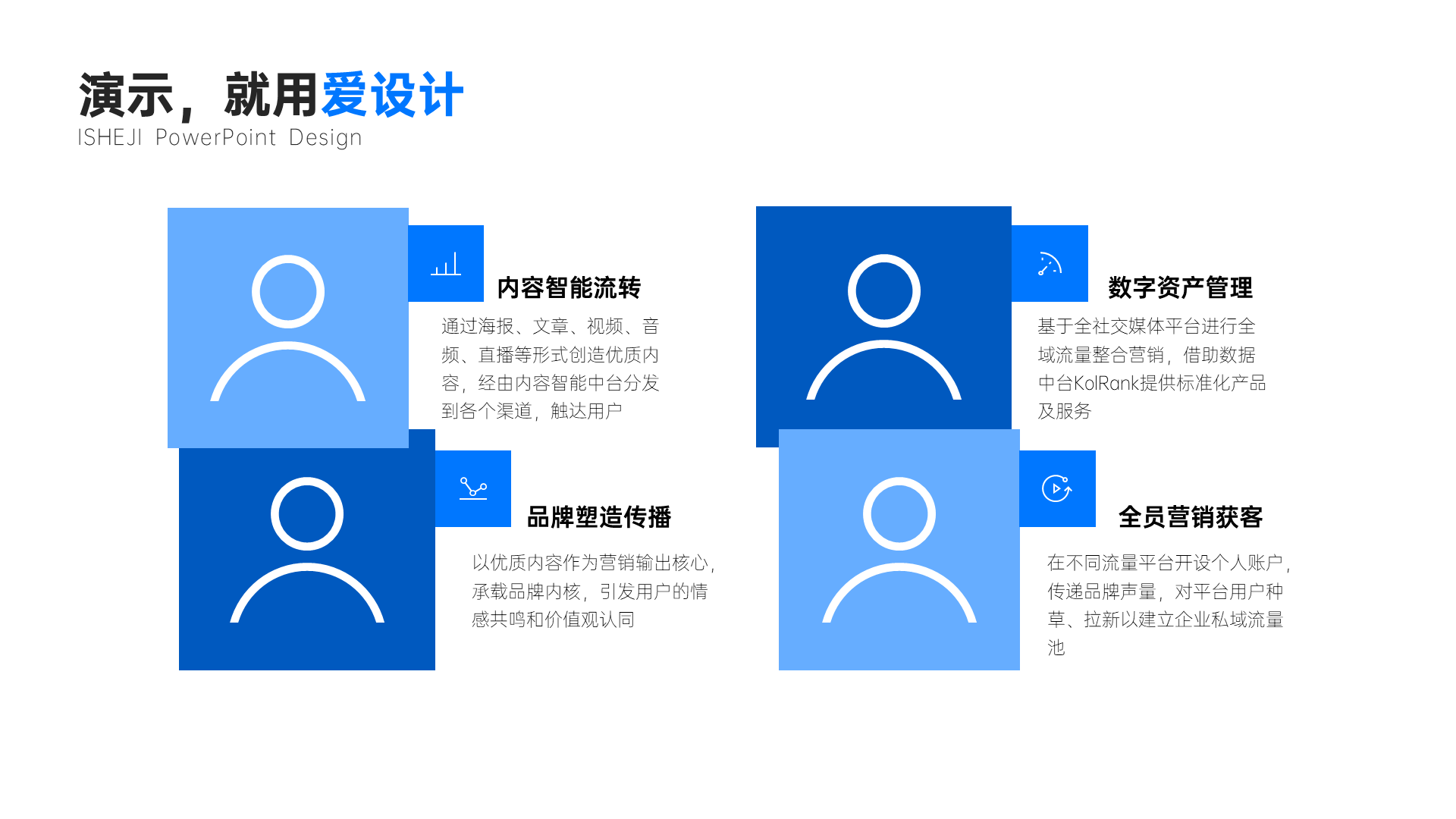 并列关系4项PPT内容页