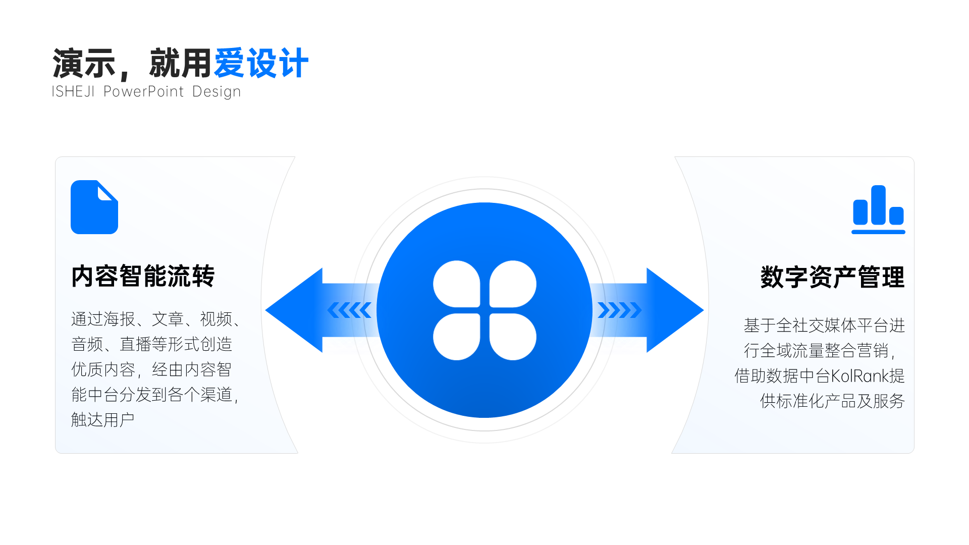 对比关系2项PPT内容页_爱设计