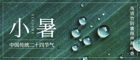 传统二十四节气小暑微信公众号首图