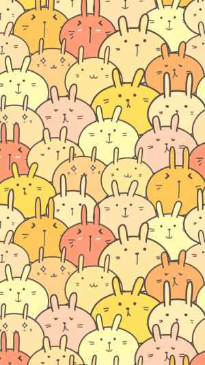 可爱卡通小兔子手机壁纸