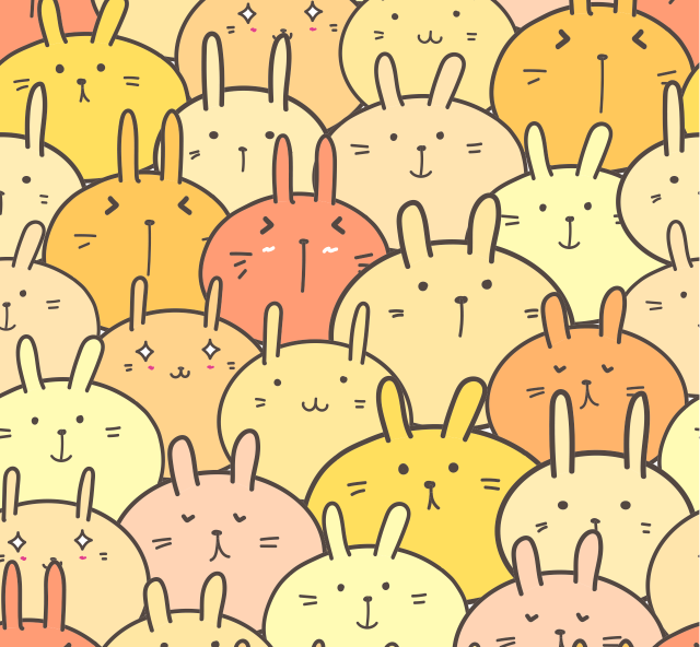 可爱卡通兔子朋友圈封面