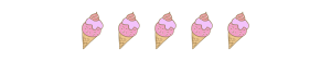 粉色冰淇淋插画分割线