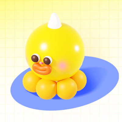 黄色3D香肠嘴章鱼头像