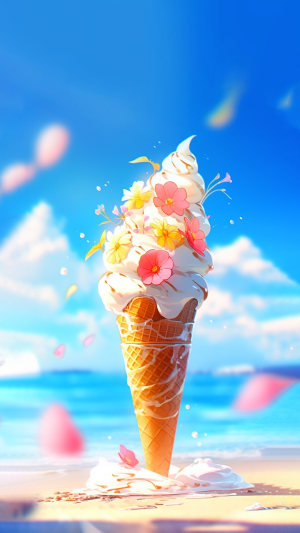 夏天冰淇淋壁纸