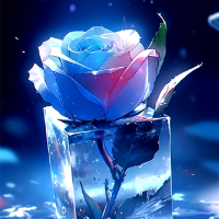 冰块玫瑰头像