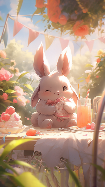 可爱小兔子壁纸