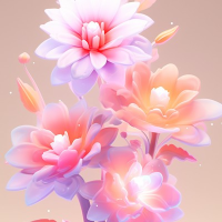 3D花朵头像