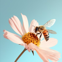 蜜蜂花朵头像