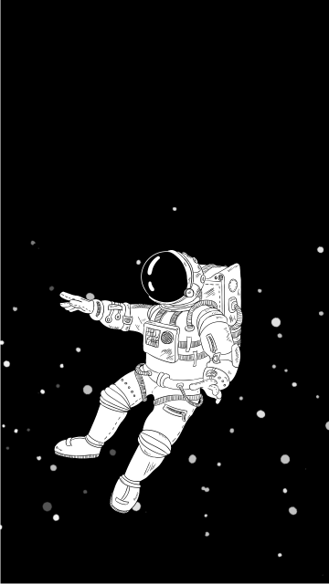 太空宇航员手机壁纸
