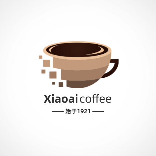 简约咖啡杯造型图形logo