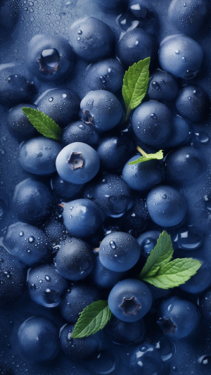 手机壁纸蓝莓