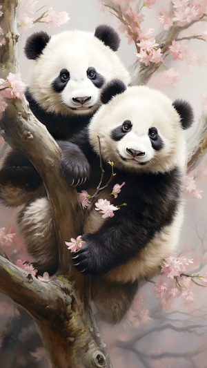 手机壁纸熊猫