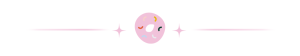 粉色甜甜圈分割线