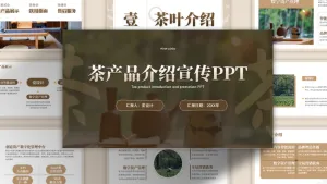 高端创意中国风茶产品营销推广PPT模板