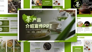 茶产品介绍宣传中国风清新PPT模板