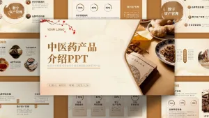 中医药产品介绍中国风复古ppt模板